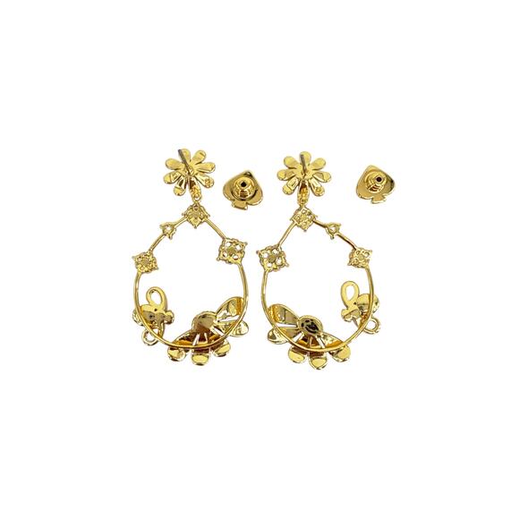 KATE SPADE New York Dazzling Daisies Statement Hoops - Picture 5 of 8